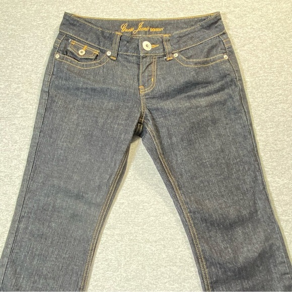 Guess Jeans Women's 29 Doheny Flap Pocket Low Rise Cropped Bootcut Casual Denim - Picture 2 of 15